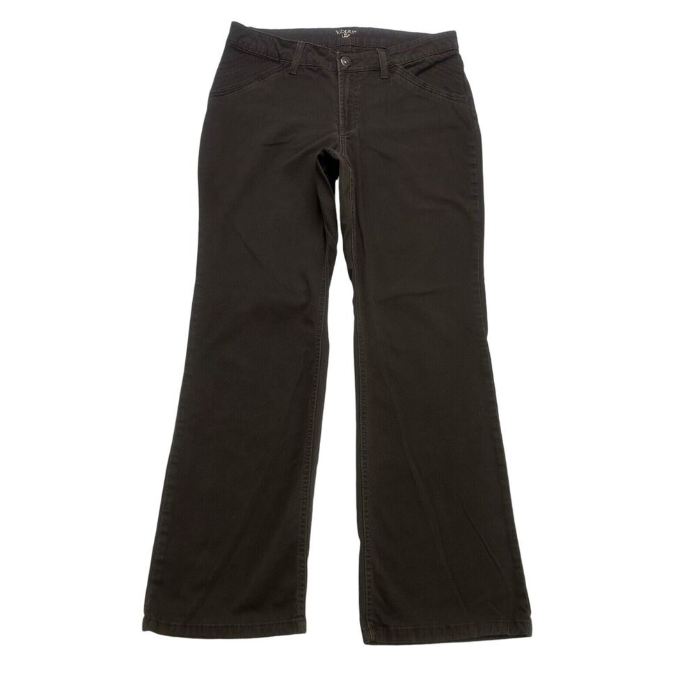 Lee Riders Pants Womens 13 / 14 Brown Copper Bootcut Mid Rise Stretch